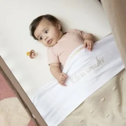 Meyco Baby Uni Hoeslaken Ledikant - 60 x 120 cm - Jersey - Nature><noscript><img width=