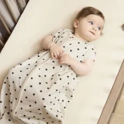 Meyco Baby Uni Hoeslaken Juniorbed- 2 Stuks - 70 x 140 cm - Jersey - Nature><noscript><img width=