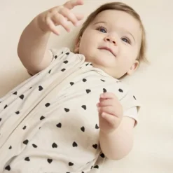 Meyco Baby Uni Hoeslaken Ledikant - 2 Stuks - 60 x 120 cm - Jersey - Nature><noscript><img width=