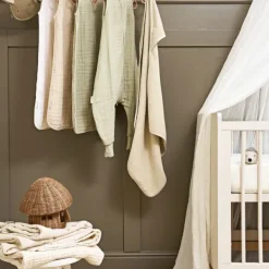 Meyco Baby Uni Zomerslaapzak - 110 cm - Pre-Washed Hydrofiel - Soft Sand><noscript><img width=