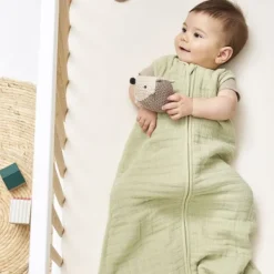 Meyco Baby Uni Zomerslaapzak - 70 cm - Pre-Washed Hydrofiel - Soft Sand><noscript><img width=