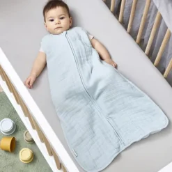 Meyco Baby Uni Zomerslaapzak - 70 cm - Pre-Washed Hydrofiel - Soft Sand><noscript><img width=