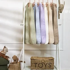 Meyco Baby Uni Zomerslaapzak - 60 cm - Pre-Washed Hydrofiel - Soft Sand><noscript><img width=