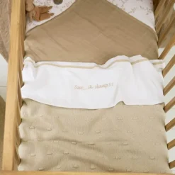 Meyco Baby Wiegdeken Knots Soft Sand 75 x 100 cm><noscript><img width=