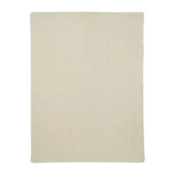 Meyco Baby Wiegdeken Teddy Knots Soft Sand 75 x 100 cm> Wiegdekens