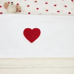 Meyco Baby Wieglaken Sweet Heart Red 75 x 100 cm><noscript><img width=