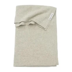 Meyco Boxkleed Rond Basic Knit Sand Melange 95 cm> 4-Seizoenen Slaapzakken|Winter Slaapzakken
