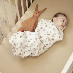 Meyco Cocoon Inbakerslaapzak Stains Sand 70 cm><noscript><img width=