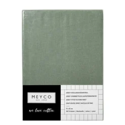Meyco Hoeslaken Boxmatras Forest Green 75 x 95 cm><noscript><img width=