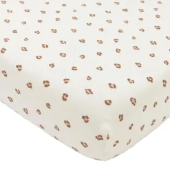 Meyco Hoeslaken Print - 70 x 140/150 cm - Jersey - Mini Panther Soft Pink> Hoeslakens