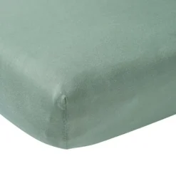 Meyco Juniorhoeslaken Jersey Stone Green 70 x 140/150 cm><noscript><img width=