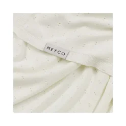 Meyco Ledikantdeken Ajour Bamboe Offwhite 100 x 150 cm> Ledikantdekens