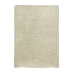 Meyco Ledikantdeken Knit Basic Sand Melange Teddy 100x150cm> Ledikantdekens