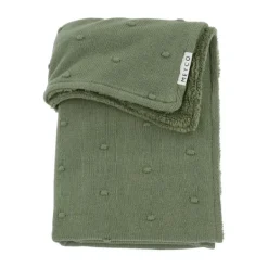 Meyco Ledikantdeken Mini Knots Sand Teddy 100x150cm> Ledikantdekens