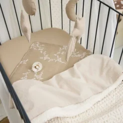 Meyco Ledikantdeken Wafel Teddy Greige 100 x 150 cm><noscript><img width=