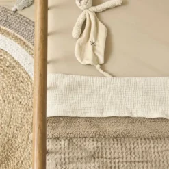 Meyco Ledikantdeken Wafel Teddy Greige 100 x 150 cm><noscript><img width=