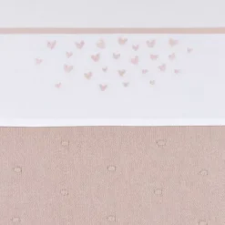 Meyco Ledikantlaken Hearts Lilac 100 x 150 cm> Ledikantlakens