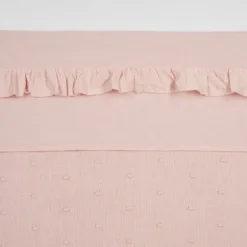 Meyco Ledikantlaken Ruffle White 100 x 150 cm><noscript><img width=