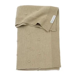 Meyco Slaapzak Winter Rib Mini Spot Toffee Melange 90 cm><noscript><img width=