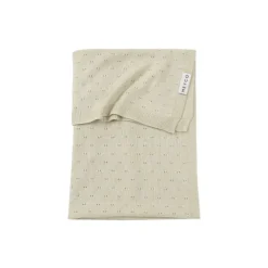 Meyco Wiegdeken Ajour Bamboe Soft Sand 75 x 100 cm> Wiegdekens