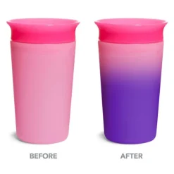 Munchkin Miracle 360 Trainer Changing Color Beker - 12mnd+ - 266ml - Yellow><noscript><img width=