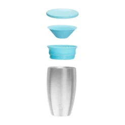 Munchkin Stainless Steel Miracle Sippy Cup - Blue><noscript><img width=
