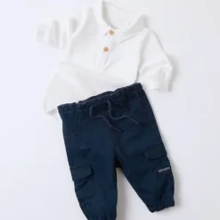 Name It Ben Cargo Broek - Mt. 56 - Navy Blazer> Broekjes