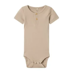 Name It Kab Button Korte Mouw Romper - Mt. 56 - Pure Cashmere><noscript><img width=