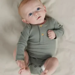 Name It Kab Button Romper - Maat 68 - Shadow> Rompertjes