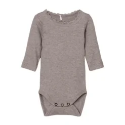 Name It Lace Romper - Kab NOOS - Satellite Melange - Maat 56> Rompertjes