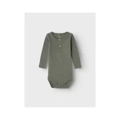 Name It Romper Kab Button Dusty Olive 62> Rompertjes