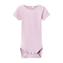 Name It Romper Kab Lace Korte Mouw Parfait Pink 62> Rompertjes
