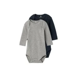 Name It Romper 2-Pack Grey / Dark Sapphire 50><noscript><img width=