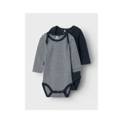 Name It Romper Stripe 2-Pack Dark Sapphire 74> Rompertjes