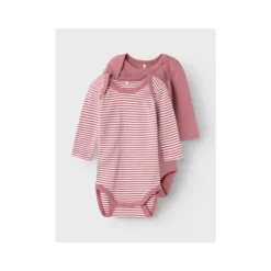 Name It Romper Stripe 2-Pack Mesa Rose 62><noscript><img width=