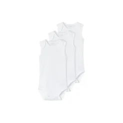 Name It Romper Zonder Mouw 3-Pack Bright White 56><noscript><img width=