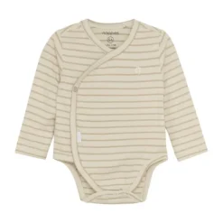 Noppies Navi Romper - Stripe - Maat 44 - Offwhite> Rompertjes