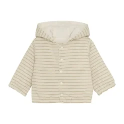 Noppies Neddie Jasje - Stripe - Maat 50 - Offwhite> Jasjes