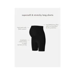 Noppies Seamless Sensil® Shorts Long Niru Black M/L><noscript><img width=