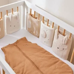 Noukie's B&M Slaapzak – 70 cm – Afritsbare mouwen – Jersey – Caramel><noscript><img width=