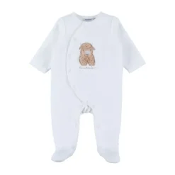 Noukie's F&O Pyjama Met Borduursel - 00 Mnd - Velours - Wit><noscript><img width=