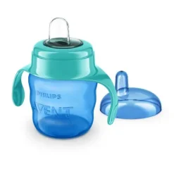 Philips Avent Beker Met Drinktuit 200ml Blauw SCF551/05><noscript><img width=