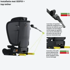 Puck autostoel JIM-black opvouwbaar Groep 1/2/3 (76-150 cm)><noscript><img width=