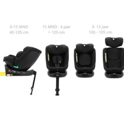 Puck Autostoel JUNE-sand Draaibaar Groep 0/1/2/3 (40-150 cm)><noscript><img width=