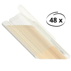 Puck Kledinghanger Velours Ecru (6 stuks)><noscript><img width=