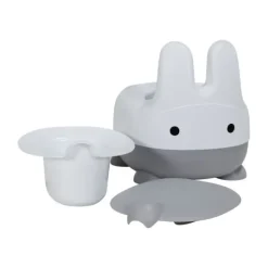 Puck Plaspotje Konijn Wit/Grijs><noscript><img width=