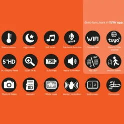 Qute Dualmode BeeldBabyfoon Q-Connection Smart Met Wifi-Tuya><noscript><img width=