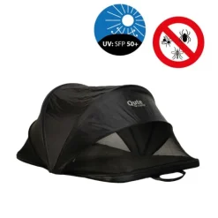 Qute Q-Camp Babytent - Travelcot Black / Desert><noscript><img width=