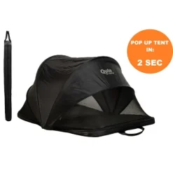 Qute Q-Camp Babytent - Travelcot Black / Desert><noscript><img width=