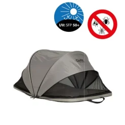 Qute Q-Camp Babytent - Travelcot Black / Desert><noscript><img width=